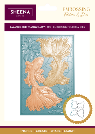 3D Embossing Folder & Metal Die - Balance and Tranquillity 