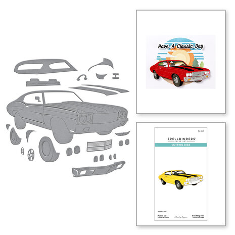 Spellbinders - Classic Road Legends Etched Dies Muscle Car