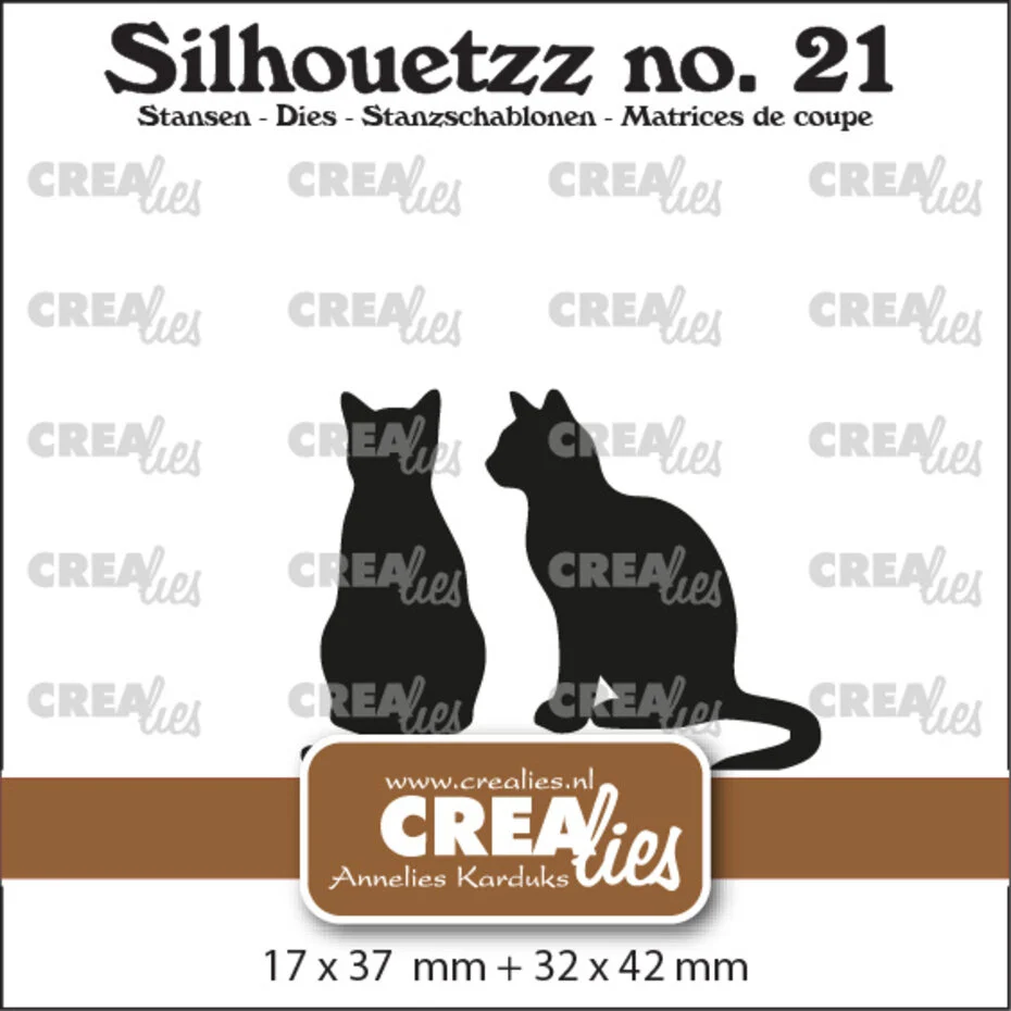 Crealies - Silhouetzz Dies Cats Sitting