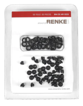 Alexandra Renke - Ösen mit Unterlegscheibe '5mm / 2,8 mm' Schwarz