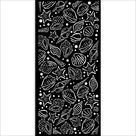 Stamperia - Sea Land Thick Stencil 12x25cm Shells