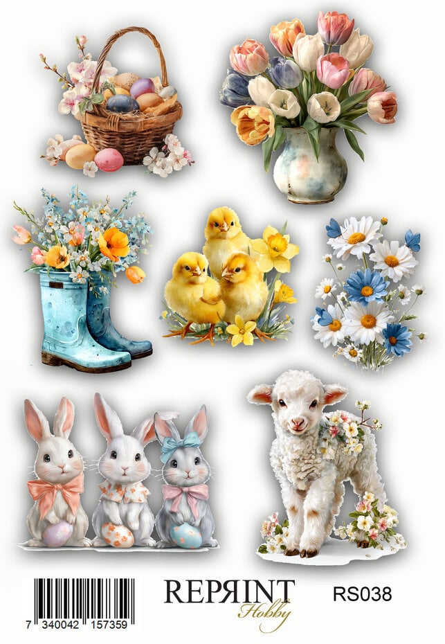 Reprint - Hello Spring 10x16cm Stickers