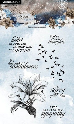 Studio Light Clear Stamp In Loving Memory nr.560