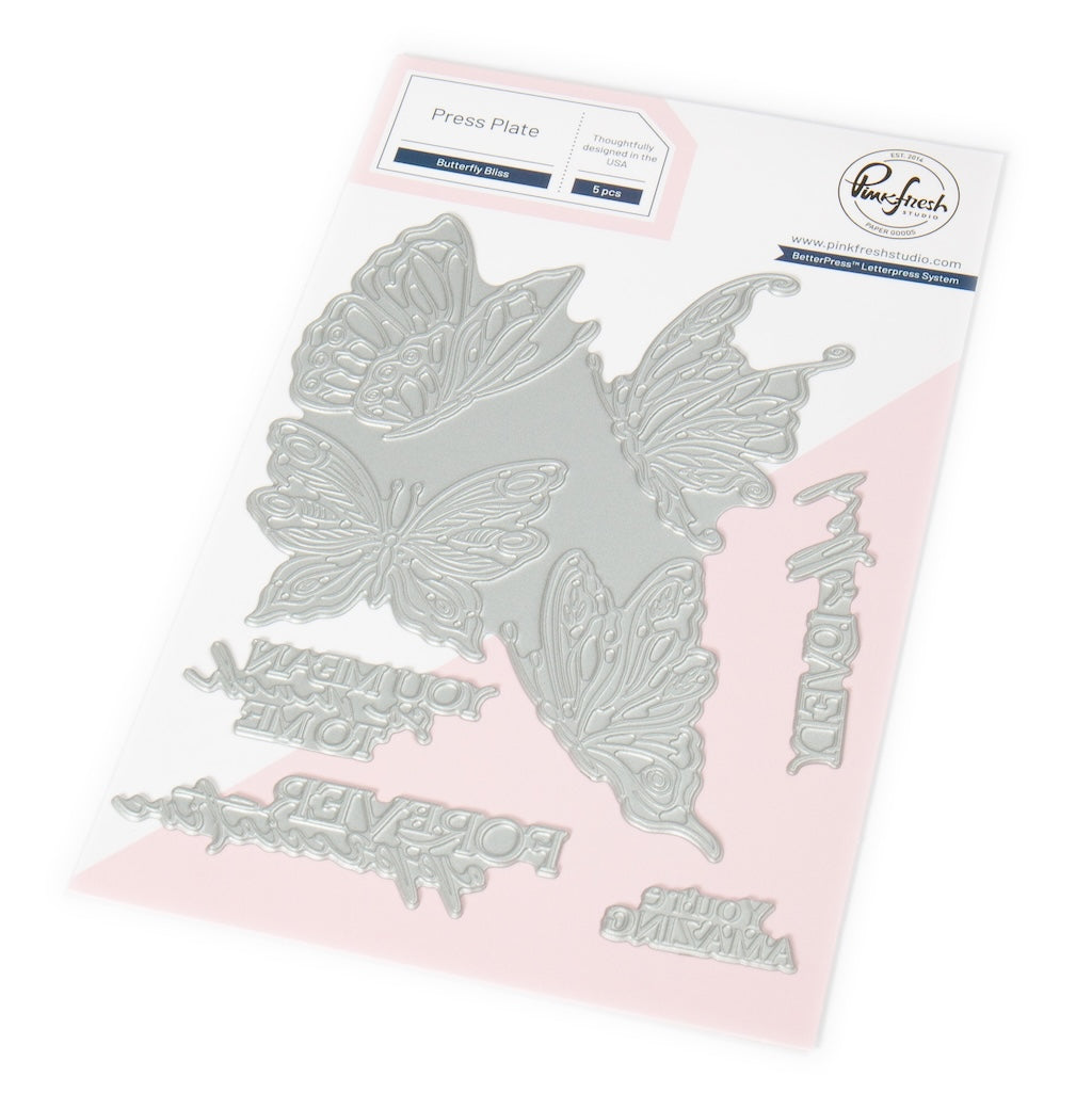 Pinkfresh Studio -  Butterfly Bliss press plate