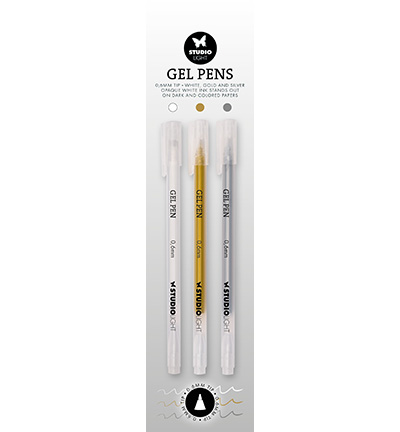 StudioLight - Gel Penns White, Gold and Silver Essential nr. 02
