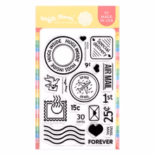 Waffle Flower - Nesting Postage Collage Stamp Set