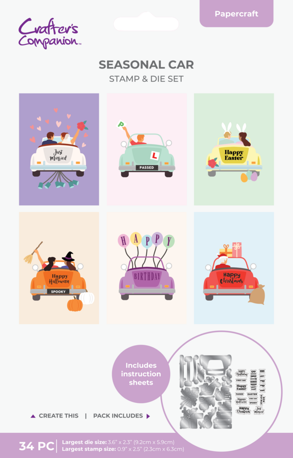 Crafter's Companion - Seasonal Car Stamp & Die