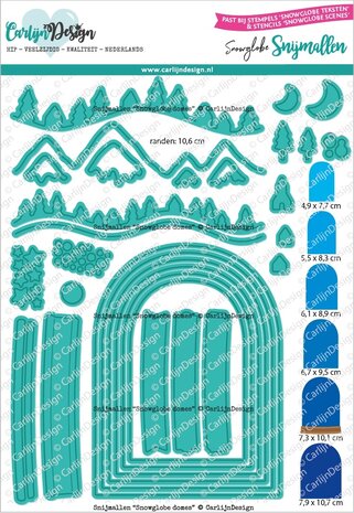 CarlijnDesign - Snijmallen Snowglobe Domes CarlijnDesign - Snijmallen Snowglobe Domes