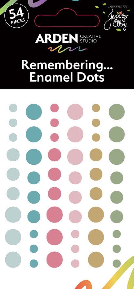Arden Creative Studio - Remembering... Enamel Dots (54pcs) Arden Creative Studio - Remembering... Enamel Dots (54pcs)