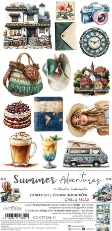 Craft O'Clock -   Summer Adventures Extras Set Chill & Relax