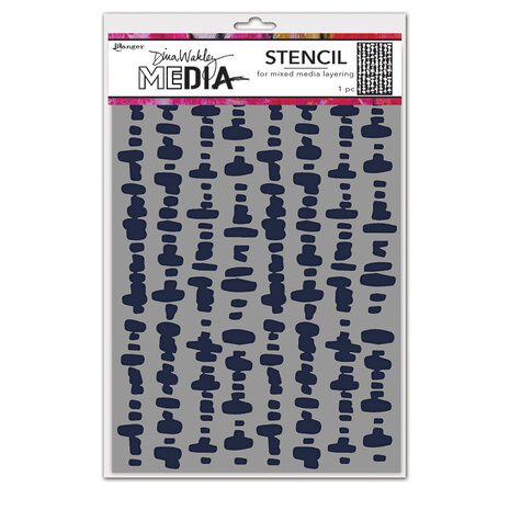 Ranger Dina Wakley MEdia Stencils Dash Columns