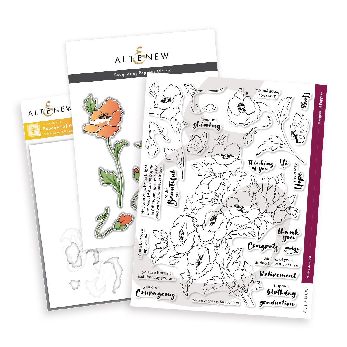 Altenew - Bouquet of Poppies