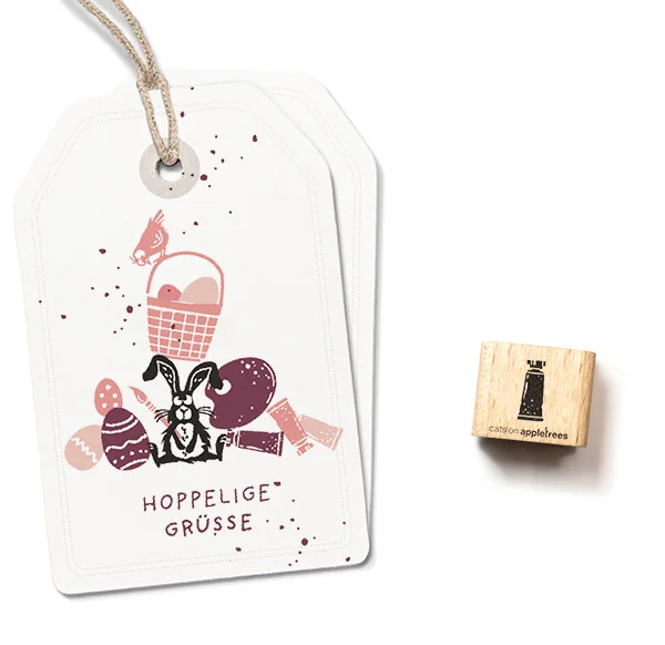 cats on appletrees - Ministempel Farbtube