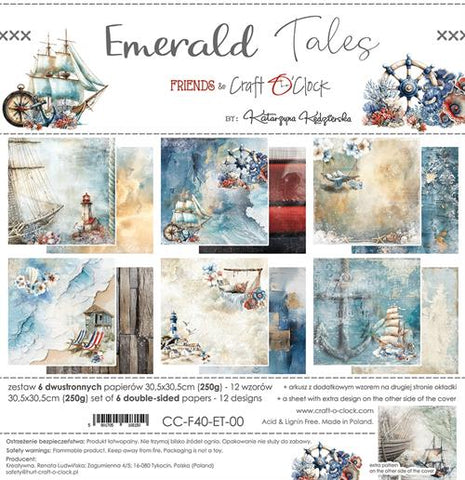 Craft O'Clock Paper Pack "Emerald Tales - 30,5x30,5cm"