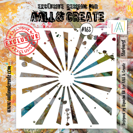 AALL & Create - Stencil 6x6 Inch Starburst