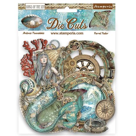 Stamperia - Songs of the Sea Die Cuts Creatures (55pcs)