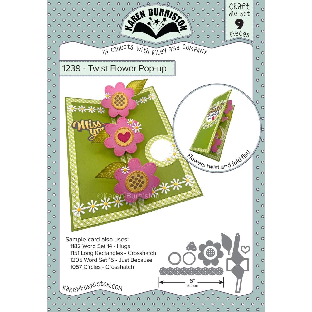 Karen Burniston Dies - Twist Flower Pop-up 