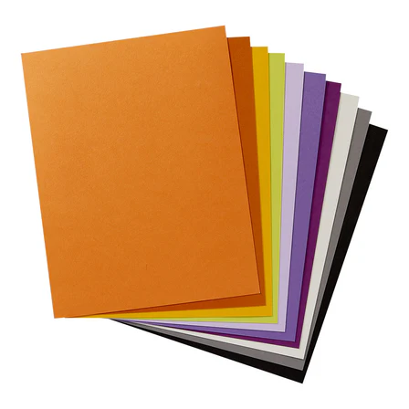 Spellbinders - Halloween Assortment ColorWheel Cardstock 8.5 x 11" - 10 Sheets