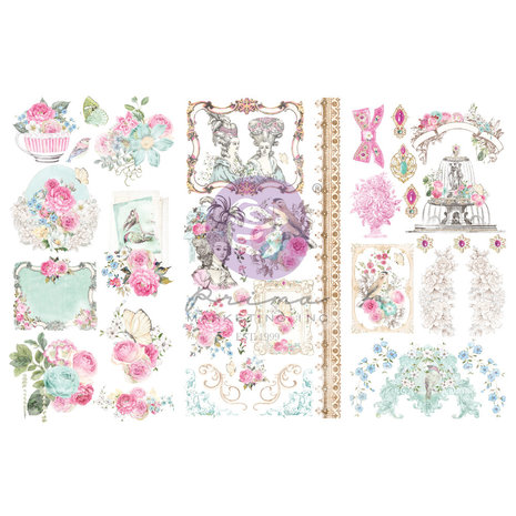 Prima Marketing - Avec Amour Rub-Ons Transfer Sheets (3sheets)