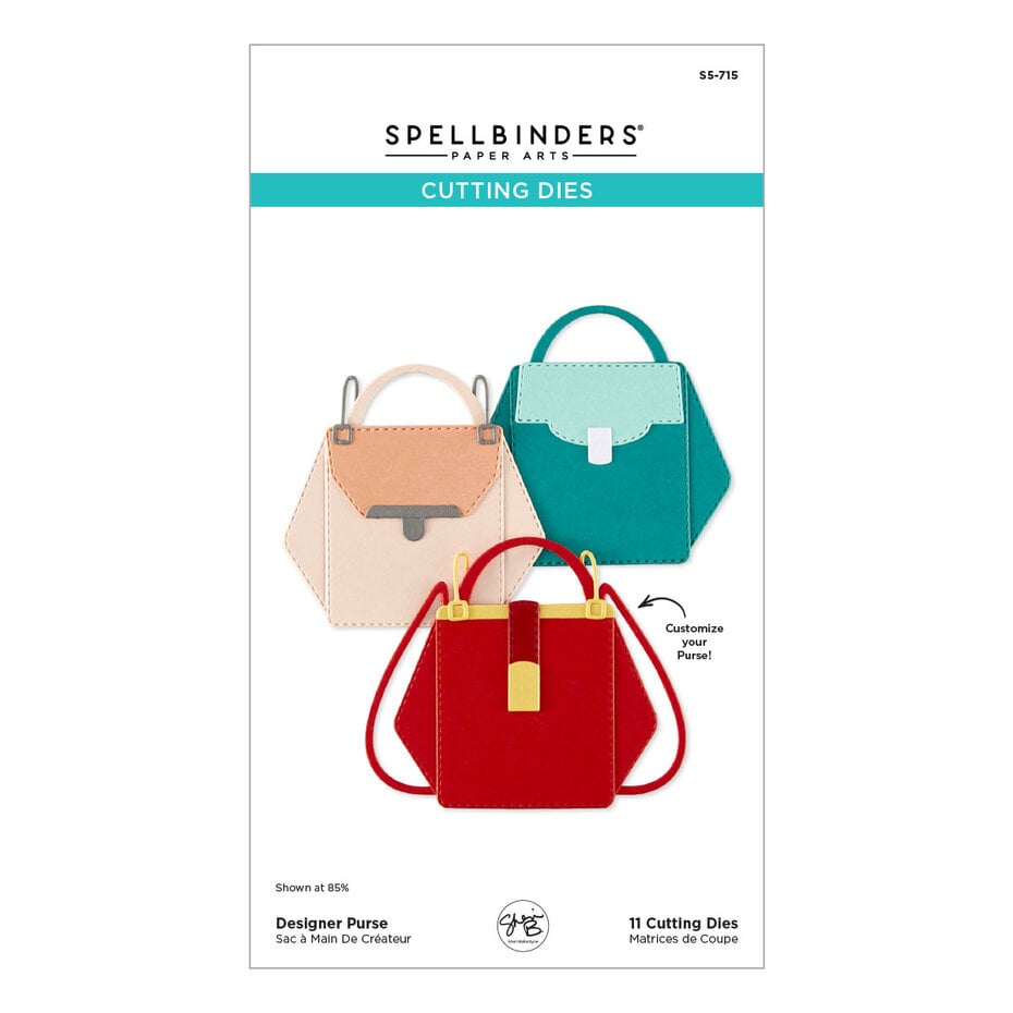 Spellbinders - We All Have Baggage Etched Dies Designer Purse by Sheri Ballantyne
