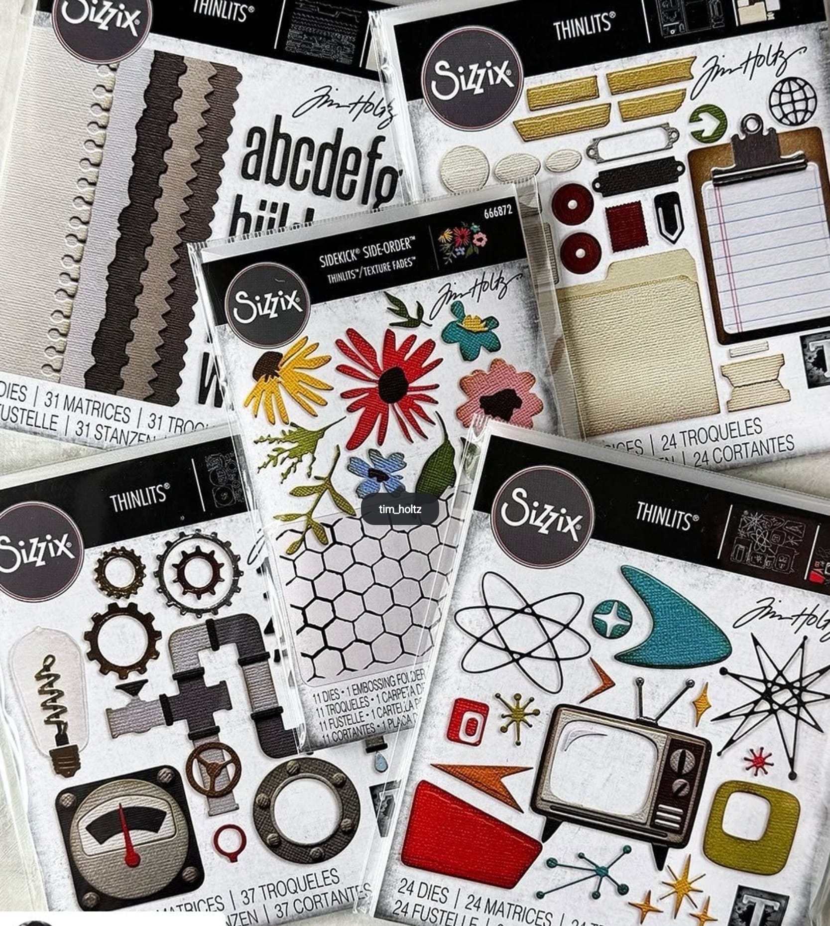Sizzix Tim Holtz - Thinlits Die by Tim Holtz Vault - SET März  Sizzix Tim Holtz - Thinlits Die by Tim Holtz Vault - SET März