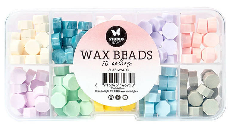 Studio Light - Wachsperlen - Wax beads Set pastell