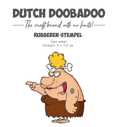 Dutch Doobadoo Rubber stempel Cave woman Dutch Doobadoo Rubber stempel Cave woman