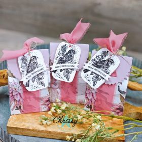 Creative Depot - Designpapier - Dahlienpracht - Doppelseitig bedruckt