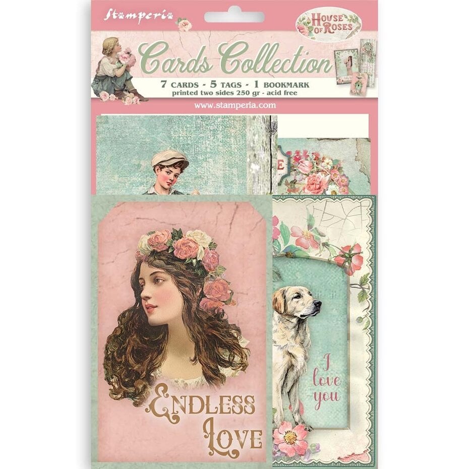 Stamperia - House of Roses Cards Collection