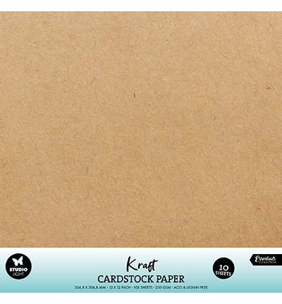 Studio Light Paper Set Cardstock Kraft 250 gsm Essentials nr.49