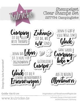 Kulricke Stempel "Campingliebe" Clear Stamp Kulricke Stempel "Campingliebe" Clear Stamp