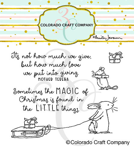 Colorado Craft Company - Anita Jeram ~ Sled Bunny