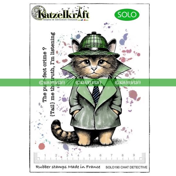 Katzelkraft - Katzendetektiv- Stempel Katze