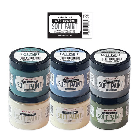 Stamperia -  Art Stories Soft Paint Selection (6x200ml)