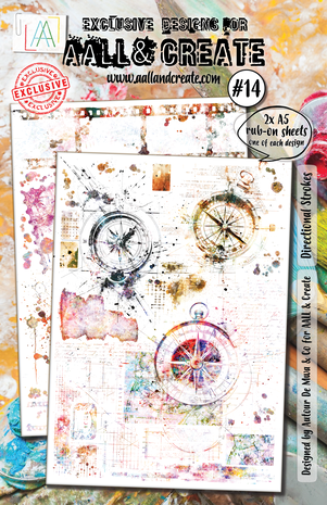 AALL and Create : Rub-Ons A5 Directional Strokes AALL and Create : Rub-Ons A5 Directional Strokes