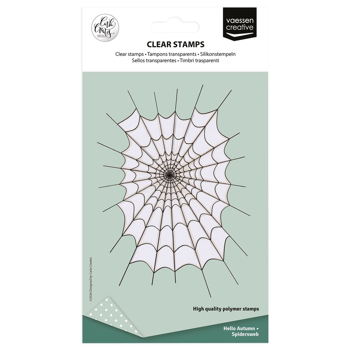 Vaessen Creative • Silikonstempel by Carla Creates Spiderweb