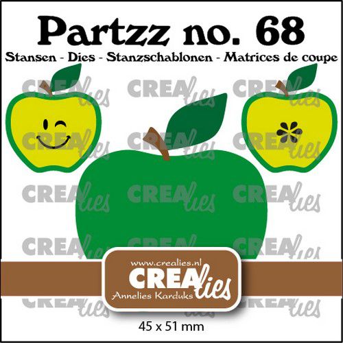 Crealies Partzz Apfel groß 