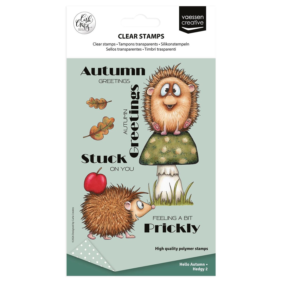 Vaessen Creative • Silikonstempel by Carla Creates Hedgy 2 15St.