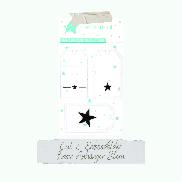 Creative Depot - Cut & Emboss Folder - Basic Anhänger Stern - 11 x 15,5 cm Creative Depot - Cut & Emboss Folder - Basic Anhänger Stern - 11 x 15,5 cm