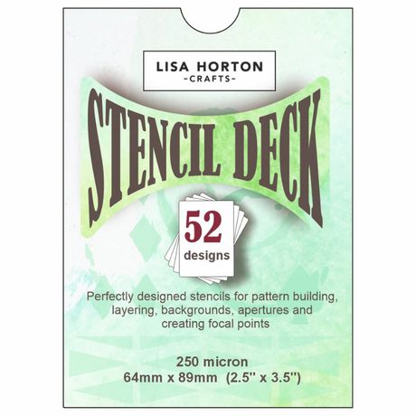 Lisa Horton Crafts The Stencil Deck - Volume 1 (52 Individual stencils)