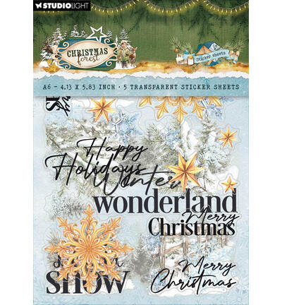 Studio Light - Aufkleber – Elements & Texts Christmas Forest Nr. 81