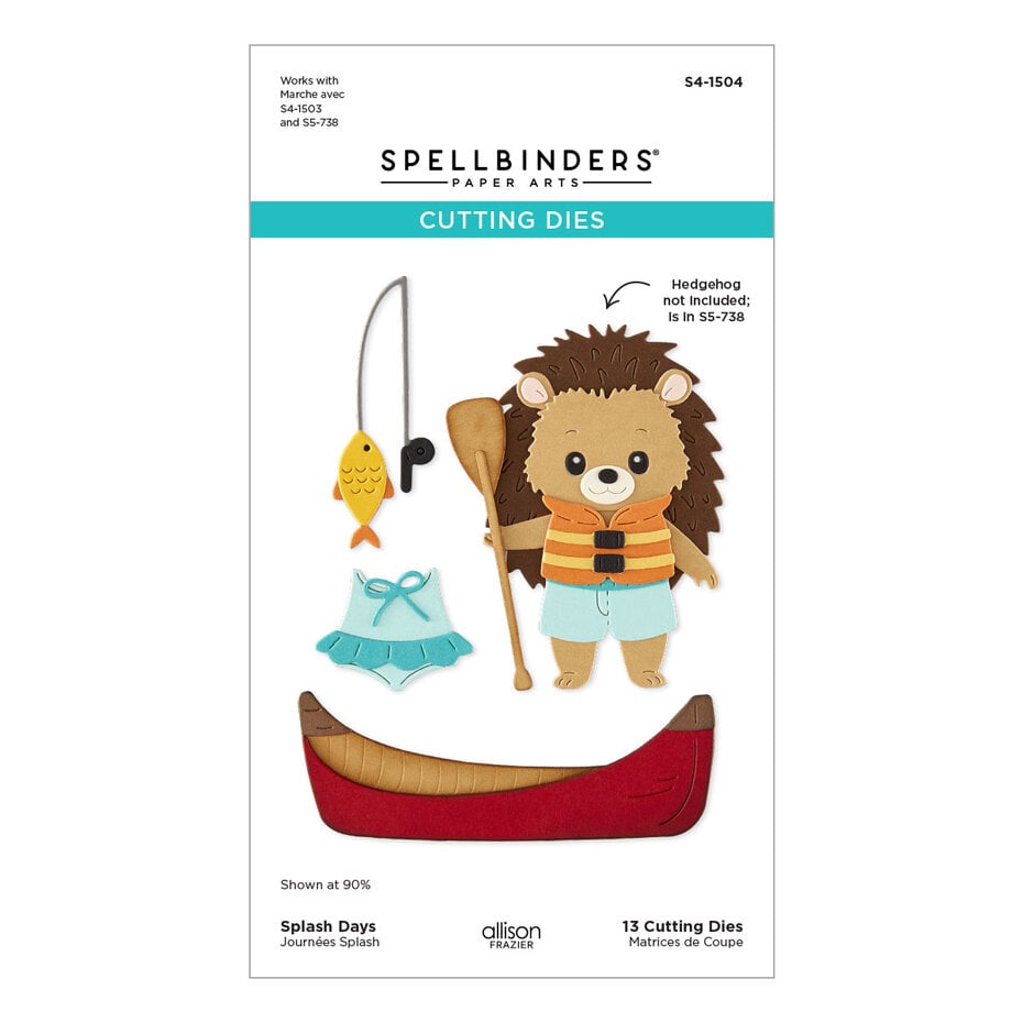 Spellbinders - Summer Camp Etched Dies Splash Days by Allison Frazier