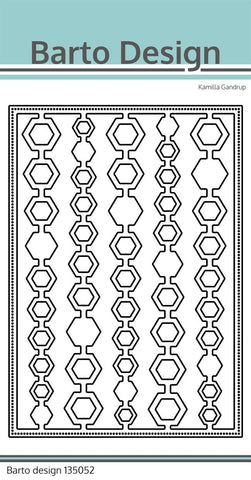 Barto Design Dies "A6 Background - Honeycomb Back" Barto Design Dies "A6 Background - Honeycomb Back"
