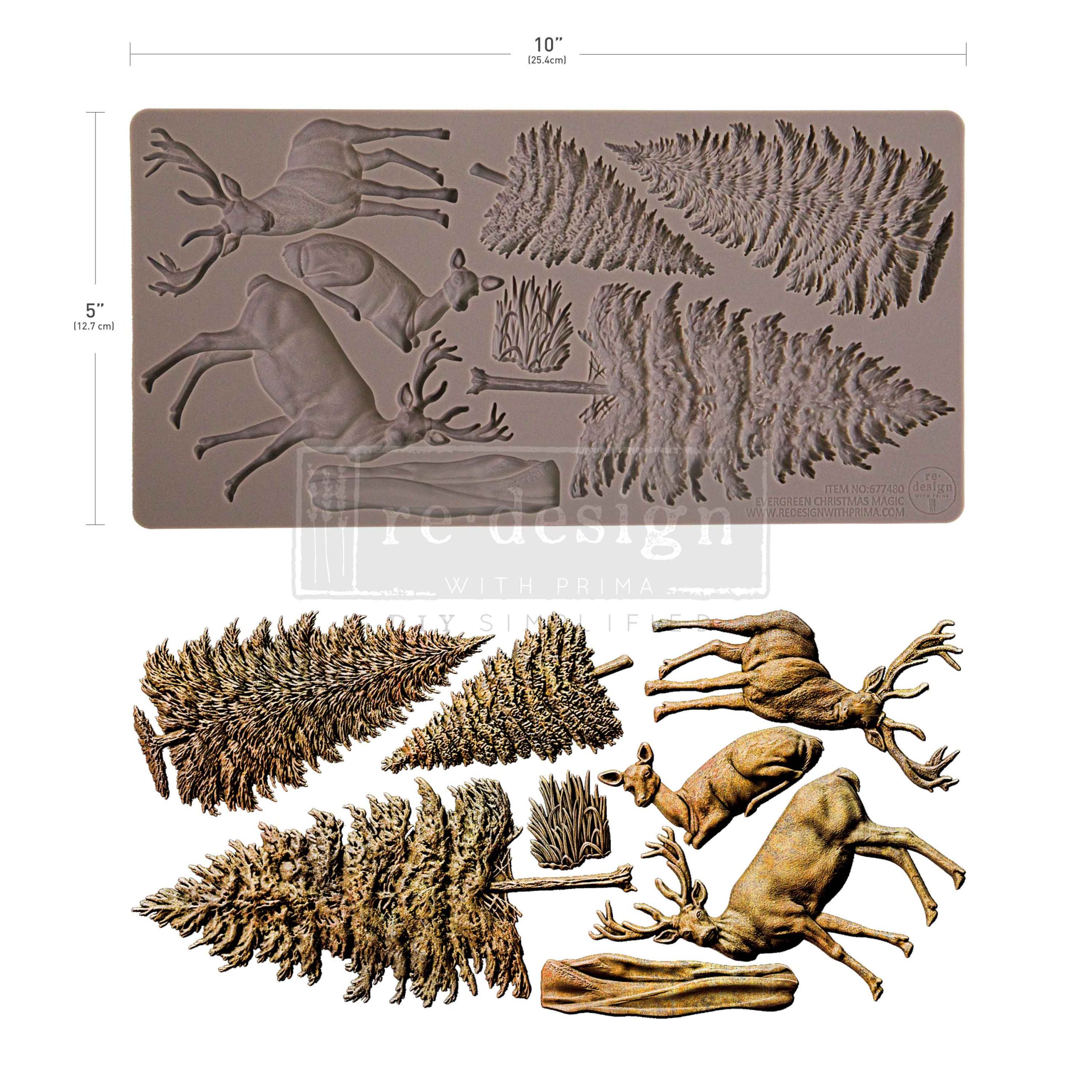 Re design - Decor Moulds - Evergreen Christmas Magic 