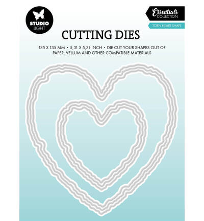 SL Cutting Die -  orn Edge Heart shape Essentials nr. 1100