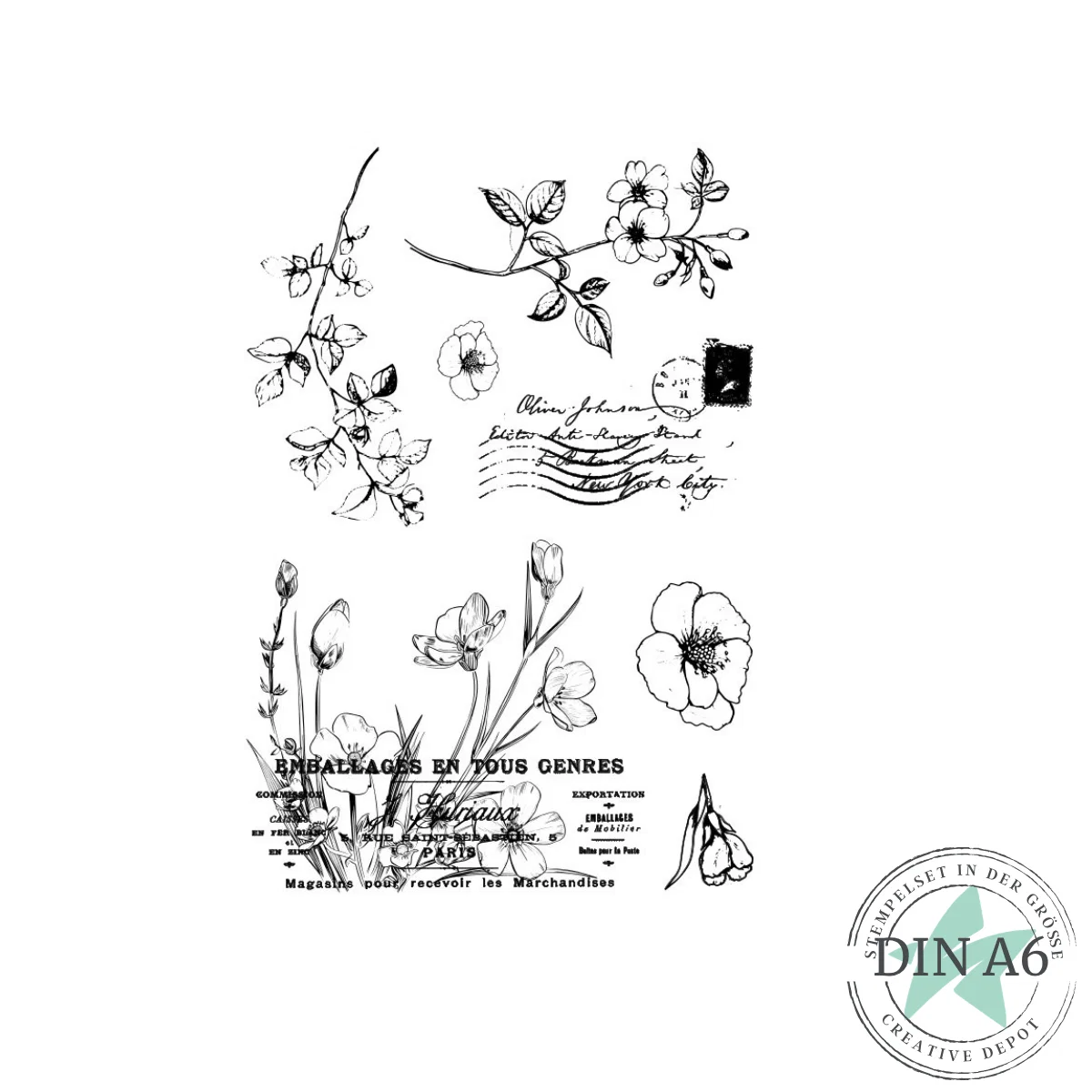 Creative Depot - Stempelset - Vintage Love I