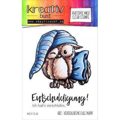 kreativbunt - Verschlafene Eule Nuppi