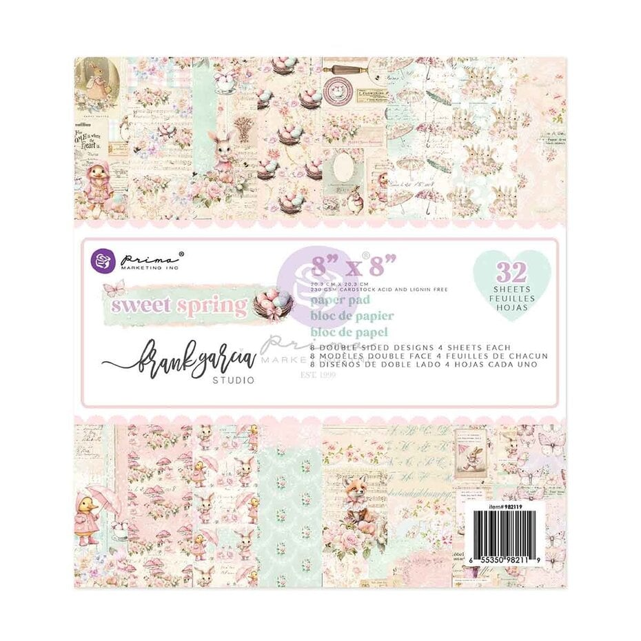 Prima Marketing - Sweet Spring 8x8 Inch Paper pad
