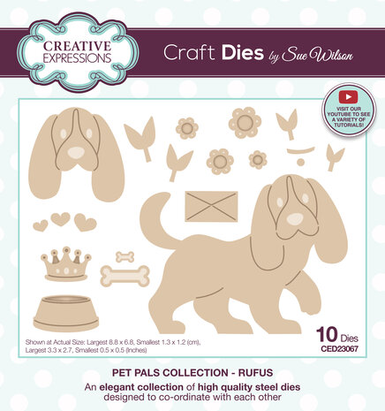 Creative Expressions - Sue Wilson Craft Die Pet Pals Rufus