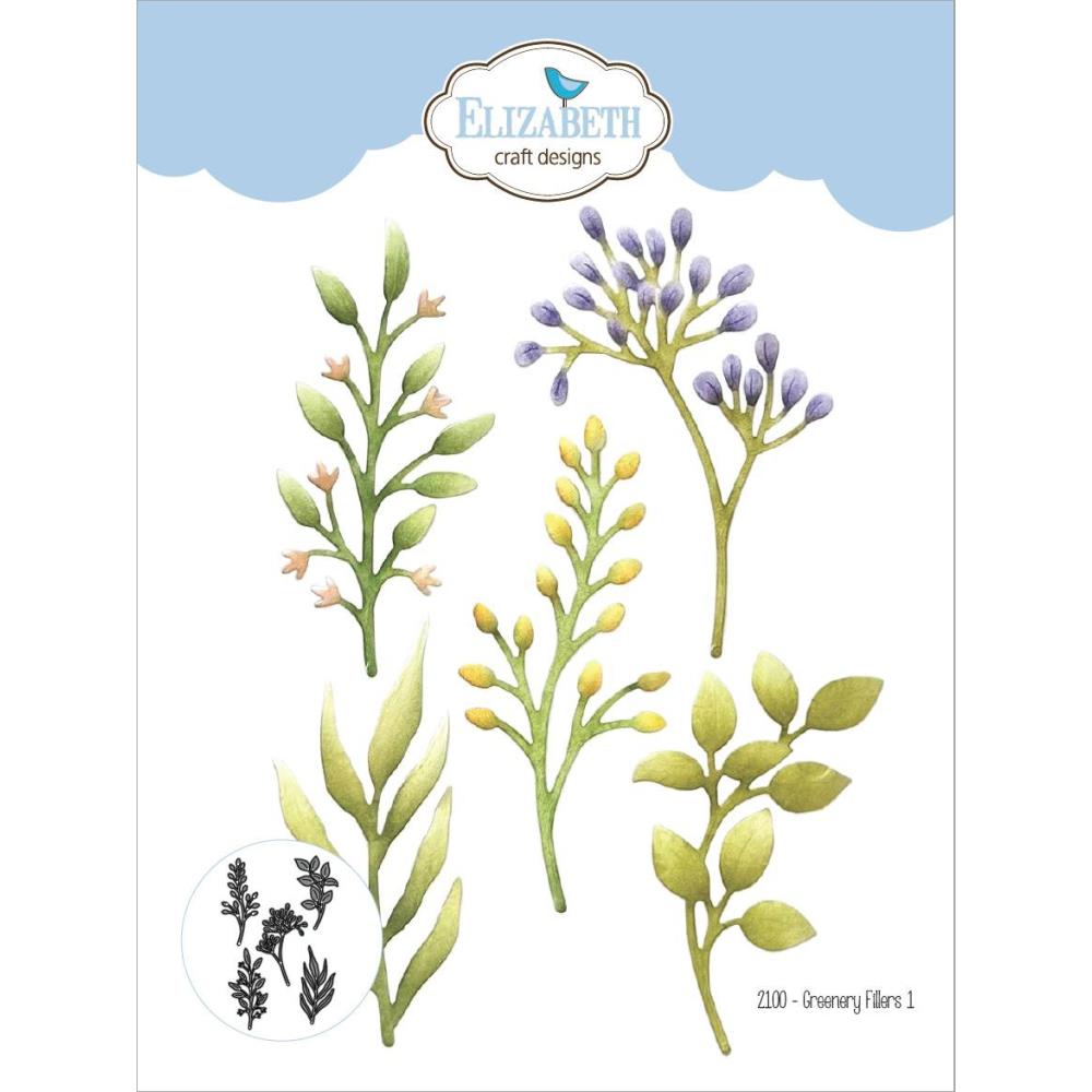 Elizabeth Craft Metal Die -  Greenery Fillers 1  Elizabeth Craft Metal Die -  Greenery Fillers 1